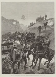 The War between Servia and Bulgaria, Retreat of Servian Troops from the Dragoman Pass